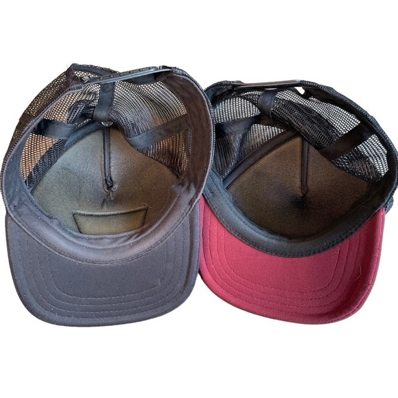 Lot Of 2 Vans Snapback Trucker Cap Hat Mens Red Black Skater Skateboard Bear - Picture 2 of 6